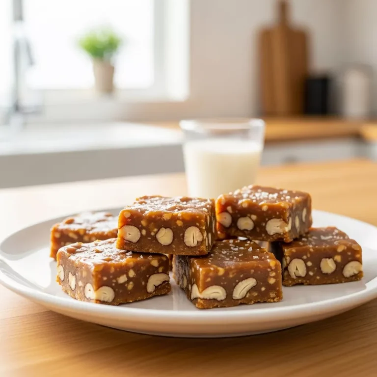 Oklahoma Nut Candy on a plate
